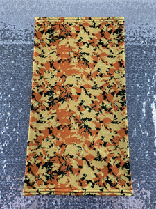 Orange Camo | Neck Gaiter Face Mask Covering | FREE SHIPPING FOR USA 🇺🇸