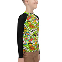 Load image into Gallery viewer, Comic Green Boys Youth Rash Guard | FREE SHIPPING FOR USA 🇺🇸