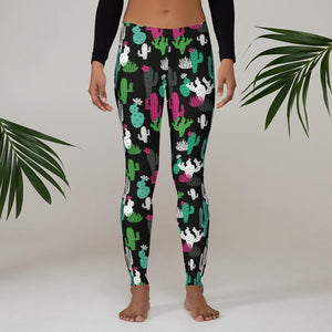 Midnight Cactus Leggings