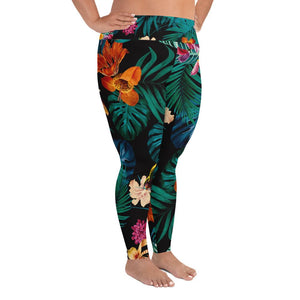 Tropical Bloom 2 Plus Size Leggings