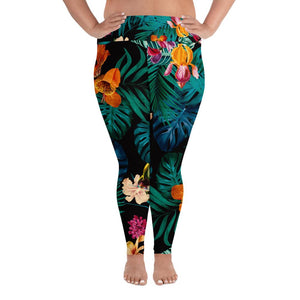 Tropical Bloom 2 Plus Size Leggings