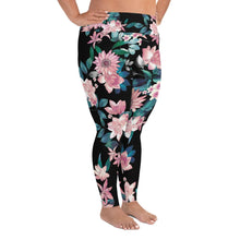 Load image into Gallery viewer, Light Pink Bloom P2 Plus Size Leggings