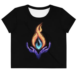 Power Flame Crop Tee