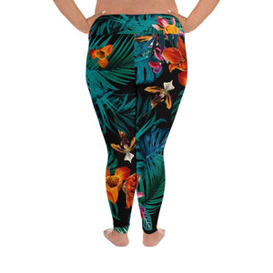 Tropical Bloom 2 Plus Size Leggings