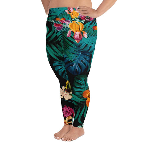 Tropical Bloom 2 Plus Size Leggings