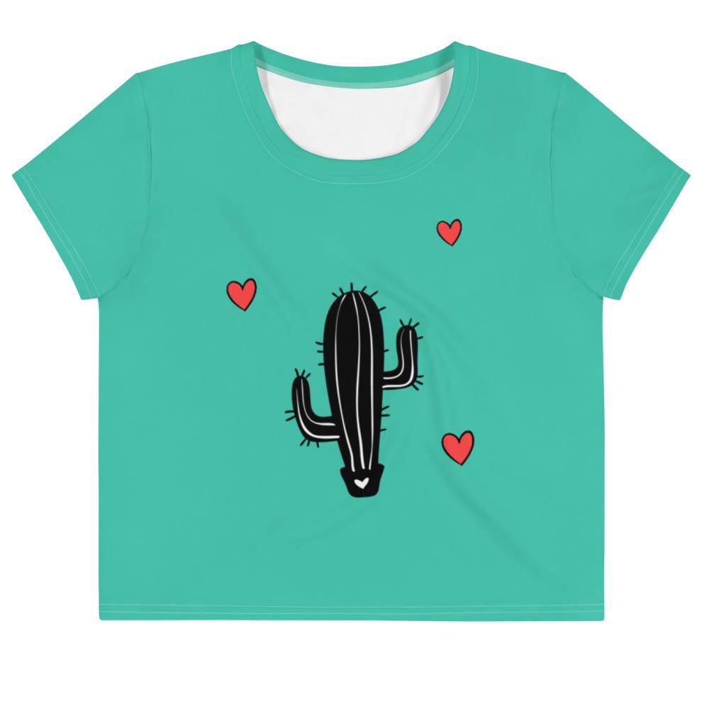 Cactus Love Crop Top Tee | FREE SHIPPING FOR USA 🇺🇸