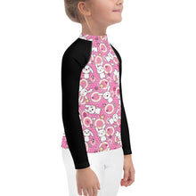 Load image into Gallery viewer, Punk Bunny Girls Rash Guard 2T-7 | FREE SHIPPING FOR USA 🇺🇸