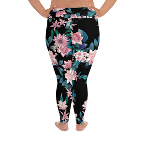 Light Pink Bloom P2 Plus Size Leggings