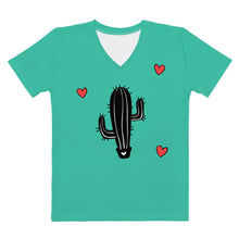 Load image into Gallery viewer, Cactus Love Women&#39;s V-neck | FREE SHIPPING FOR USA 🇺🇸